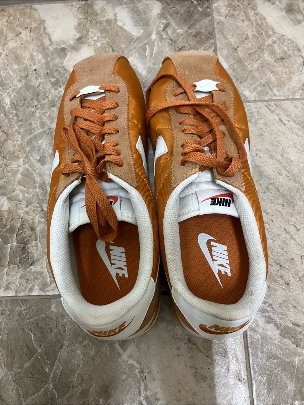 Nike Cortez TXT Men's Shoes (HF0263-800, Monarch/Muslin/Sail - Picture 5 of 6